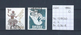 (TJ) Europa CEPT 1983 - Zweden YT 1219/20 (gest./obl./used) - 1983