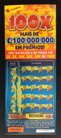 114 H, Lottery Tickets, Portugal, « Raspadinha », « Instant Lottery »,« 100 X MAIS DE € 100.000.000 EM PRÉMIOS », Nº 537 - Billets De Loterie