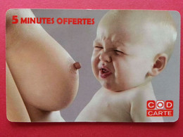 CODCARTE France Telecom Bébé Au Sein Ticket 2003 - 1000ex - Factice Spécimen Non Retenu ? (CB0621 - Biglietti FT