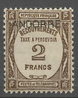 ANDORRE TAXE N° 14 NEUF* TRACE DE CHARNIERE  / Hinge  / MH - Neufs