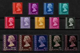 HONG KONG STAMP - 1973 Queen Elizabeth II SET 14V. MLH (NP#01) - Unused Stamps