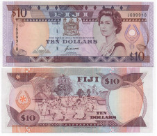 Fiji - 10 Dollars 1992 UNC Pick 94a Lemberg-Zp - Fiji