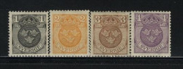 Sweden Scott # 95-98 HINGED - Unused Stamps