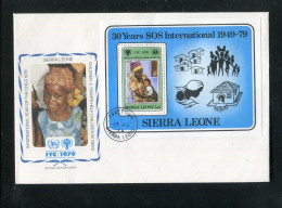 "SIERRA LEONE" 1979, Block 1 "Jahr Des Kindes" FDC (B964) - Sierra Leone (1961-...)
