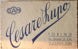 CARTONCINO DA VISITA - CESARE LUPO - TORINO - ANNI '60 - Cartes De Visite