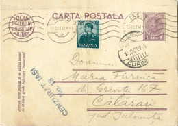 ROMANIA 1941 MILITARY POSTCARD, CESORED IASI NO.18 POSTCARD STATIONERY - Cartas De La Segunda Guerra Mundial