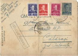 ROMANIA 1943 POSTCARD, CENSORED TIMISOARA NO.14 POSTCARD STATIONERY - 2. Weltkrieg (Briefe)