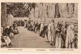 JERUSALEM - JEW S WALLING PLACE - Palestine