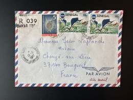 Sénégal 1977 Mi. 581 Lettre Recommandée Registered Letter 13/03/1977 Poisson Pêche Espadon Fish Fisch - Sénégal (1960-...)