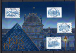 FRANCE 2022 Bloc Doré Paris Salon Philex 2022 Oblitéré Cachet Rond - Used Stamps