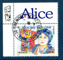 France 2023.Alice Guy Cachet Rond Gomme D'origine. - Used Stamps