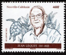 New Caledonia - 2023 - Jean Leques, Caledonian Politician - Fauna - Turtle - Mint Stamp - Neufs