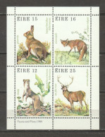 Ireland Eire 1980 Mi Block 3 MNH ANIMALS - Hojas Y Bloques