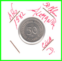 ALEMANIA -DEUTSCHLAND - GERMANY-MONEDA DE LA REPUBLICA FEDERAL DE ALEMANIA DE 50 Pfn. - DEL AÑO 1982 CECA-D-STTUCART - 50 Pfennig