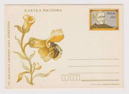 Poland Polska 1981 Postal Stationery Card PSC, Bee, Honey Bee, Unused (66641) - Abeilles