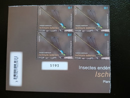 Polynesia 2023 Polynesie  Endemic Insects Insekten Insetes Ischnura Taitensis 4v Mnh BLOC NUMBER - Unused Stamps