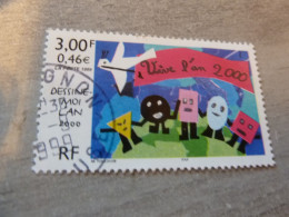 Dessine-moi L'An 2000 - Dessin D'Enfant - 3f. (0.46 €) - Yt 3260 - Multicolore - Oblitéré - Année 1999 - - Used Stamps