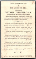Bidprentje De Pinte - Thienpont Petrus (1871-1938) - Devotieprenten