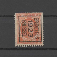 N 72B  Bruxelles 1923 Brussel - Typo Precancels 1922-26 (Albert I)