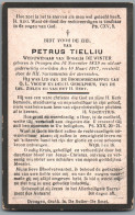 Bidprentje Drongen - Tielliu Petrus (1839-1917) - Devotieprenten