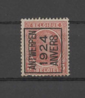 N 97A  Antwerpen 1924 Anvers - Typo Precancels 1922-26 (Albert I)