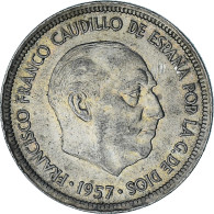 Espagne, Caudillo And Regent, 5 Pesetas, 1957 (60), Cupro-nickel, TTB+, KM:786 - 5 Pesetas