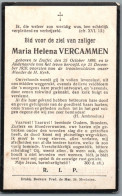 Bidprentje Duffel - Vercammen Maria Helena (1899-1920) - Devotieprenten