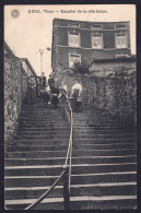 +++  CPA - THUIN - Escalier De La Ville Basse - Carte Animée   // - Thuin