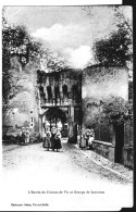 L'Entrée Du Château De Vic Et Groupe De Lorraines. De Elise Thiéry ? à Mme Ed. Benoist à Paris. 1908. - Vic Sur Seille