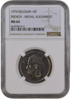 10 Frank 1974 Medaille Slag  MS64 TOP POP - 10 Francs