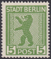 Germany 1945 Sc 11N1 Var Mi 1A XIII Berlin-Brandenburg MNH** Plate Flaw - Berlin & Brandebourg