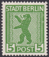 Germany 1945 Sc 11N1 Var Mi 1A IX Berlin-Brandenburg MNH** Plate Flaw - Berlin & Brandenburg