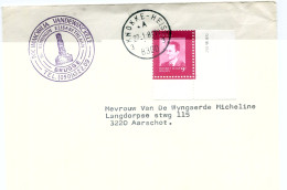 1981 Brief Van Knokke Heist Naar Aarschot - Gefr. 9Fr Boudewijn I  Nr 1986 Met Hoekboord Datum 28.VIII.80 - Covers & Documents