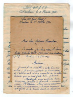 VP22.421 - SAULIEU 1930 / 34 - Carte Lettre Et 2 Lettres De Soeur Marie Lazarine - Manuscripts