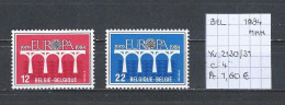 (TJ) Europa CEPT 1984 - België YT 2130/31 (postfris/neuf/MNH) - 1984