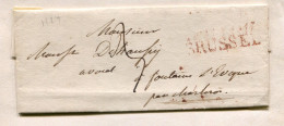 1824 Voorloper Brief Van Brussel - Zie Stempel In Nederlands - 1815-1830 (Dutch Period)