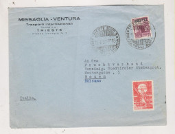 ITALY TRIESTE 1950 AMG-FTT  Nice Cover - Poststempel