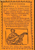Guitarra Espanola (c.1761). - Carles Amat Joan - 1980 - Musica
