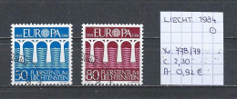 (TJ) Europa CEPT 1984 - Liechtenstein YT 778/79 (gest./obl./used) - 1984