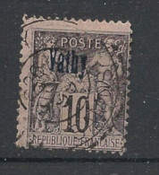 VATHY - 1893-1900 - N°YT. 4 - Type Sage 10c Noir Sur Lilas - Type I — Oblitéré / Used - Used Stamps