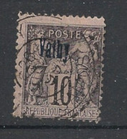 VATHY - 1893-1900 - N°YT. 4 - Type Sage 10c Noir Sur Lilas - Type I — Oblitéré / Used - Usati