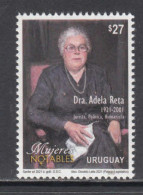 2021 Uruguay Notable Women - Dra. Reta Justice Law Politics Complete Set Of 1 MNH @ BELOW FACE VALUE - Uruguay