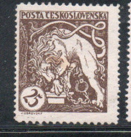 CZECH REPUBLIC REPUBBLICA CECA CZECHOSLOVAKIA CESKA CECOSLOVACCHIA 1919 BOHEMIAN LION BREAKING ITS CHAINS 25h MH - Unused Stamps