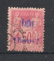 VATHY - 1893-1900 - N°YT. 8 - Type Sage 2pi Sur 50c Rose - Oblitéré / Used - Usati