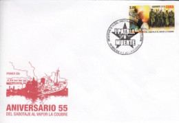 Cuba FDC 2015 Sc  5634   Vapor La Coubre - FDC