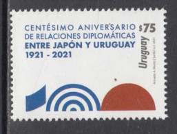 2021 Uruguay Relations With Japan  Complete Set Of 1 MNH @ BELOW FACE VALUE - Uruguay