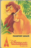 PASS--DISNEY-DISNEYLAND PARIS-1996-ROI LION ADULTE- Souligné-V°S089411-en Haut/V° Expire Le Forfait Package-TBE-RARE - Passeports Disney