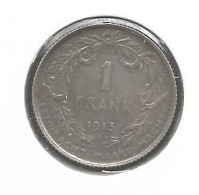 ALBERT I * 1 Frank 1913 Vlaams * Prachtig * Nr 12515 - 1 Franc