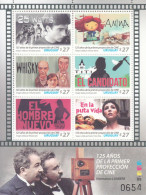 2021 Uruguay Cinema Movies Film Miniature Sheet Of 6 MNH - Uruguay