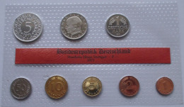 BRD - GERMANIA FEDERALE - 1971 F PROOF - Set Di Monete Divisionali - Ongebruikte Sets & Proefsets